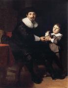 REMBRANDT Harmenszoon van Rijn Jean Pellicorne and His Son Casper oil painting artist